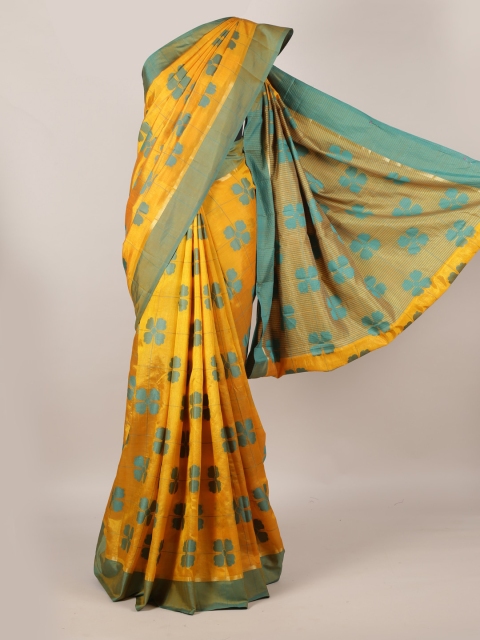 

Pothys Mustard Woven Design Saree