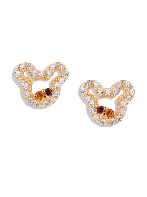 

TALISMAN Gold-Toned Disney Contemporary Studs