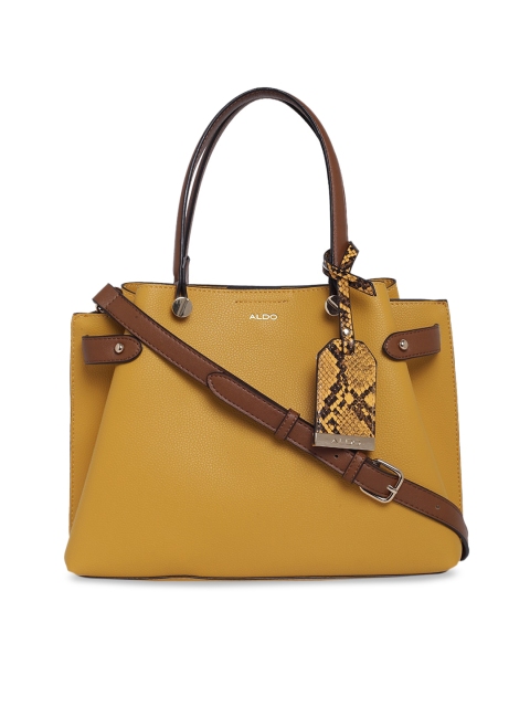 

ALDO Yellow Solid Shoulder Bag