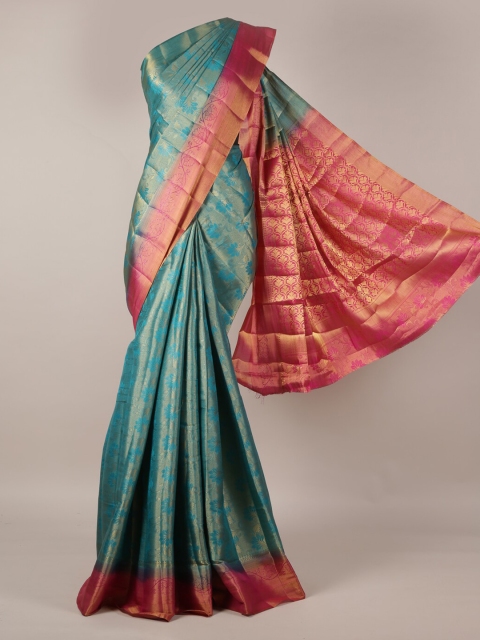 

Pothys Green Woven Design Jute Silk Saree
