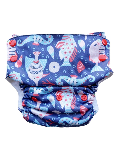 

Bumpadum Duet Pro Waterproof Reusable Night diaper - Samudraa, Blue