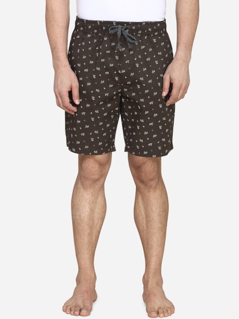 

JADE BLUE Men Brown Lounge Shorts