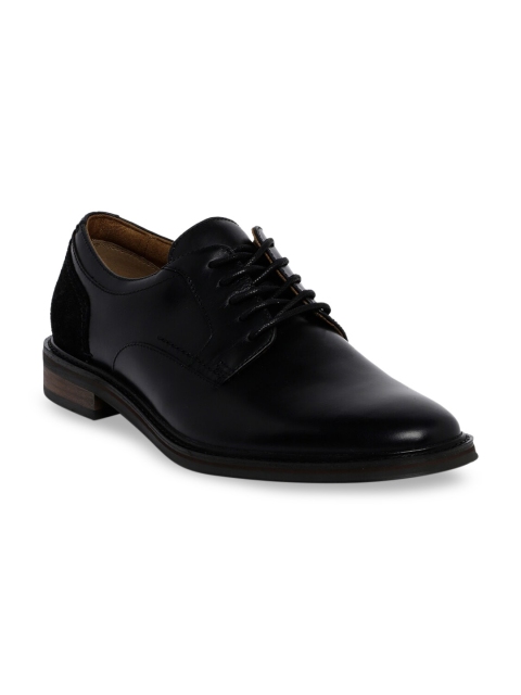 

ALDO Men Black Leather Formal Derby Shoes