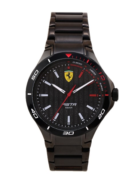 

SCUDERIA FERRARI Men Black Analogue Watch 0830763