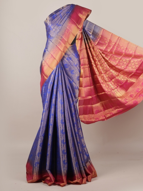 

Pothys Blue Woven Design Saree