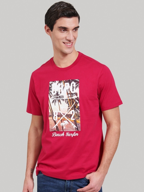 

Beverly Hills Polo Club Men Red Printed Round Neck T-shirt