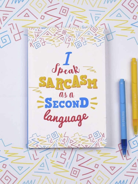 

Doodle White & Blue Printed Smart Alec Notebook