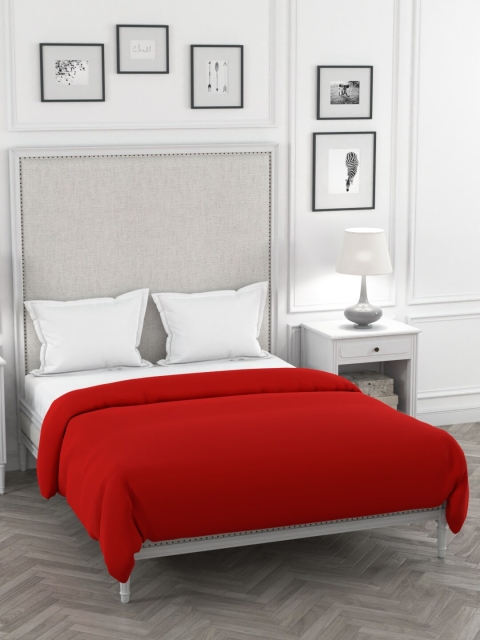 

Portico New York Red Solid Double Bed Duvet Cover