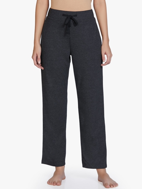 

Amante Women Charcoal Black Solid Lounge Pants