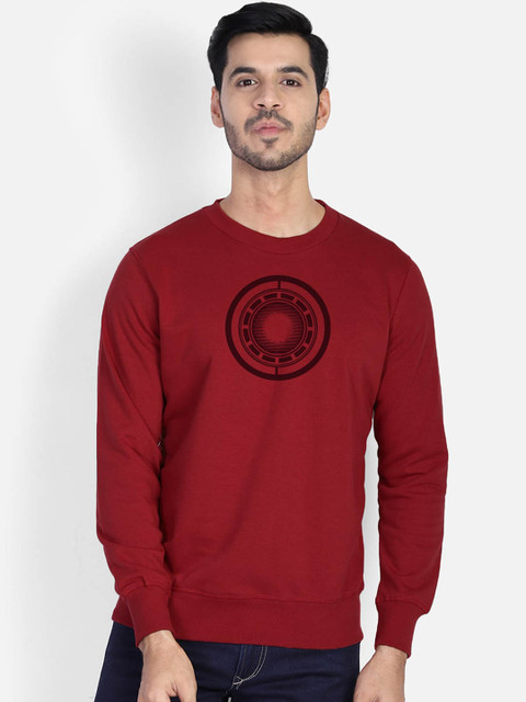 

Free Authority Men Red Iron Man Print Sweatshirt