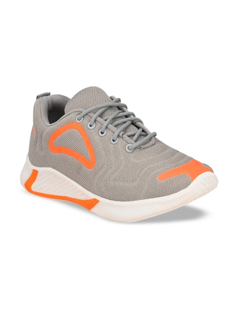 

AfroJack Men Grey Woven Design Sneakers