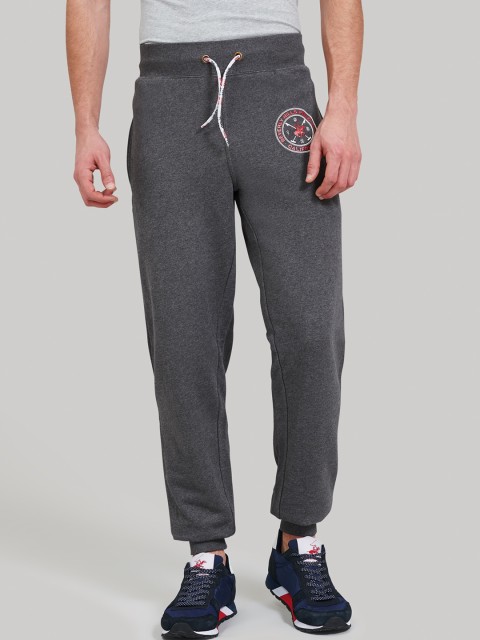 

Beverly Hills Polo Club Men Grey Solid Slim-Fit Jogger