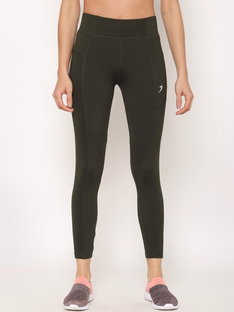 

Sapper Women's Olive Green Polyester Solid Mid-Rise Track Pants