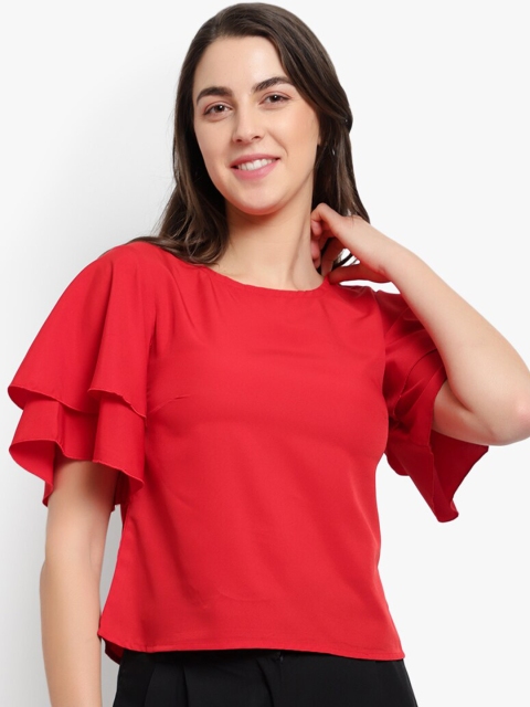 

Meee Women Red Solid Top