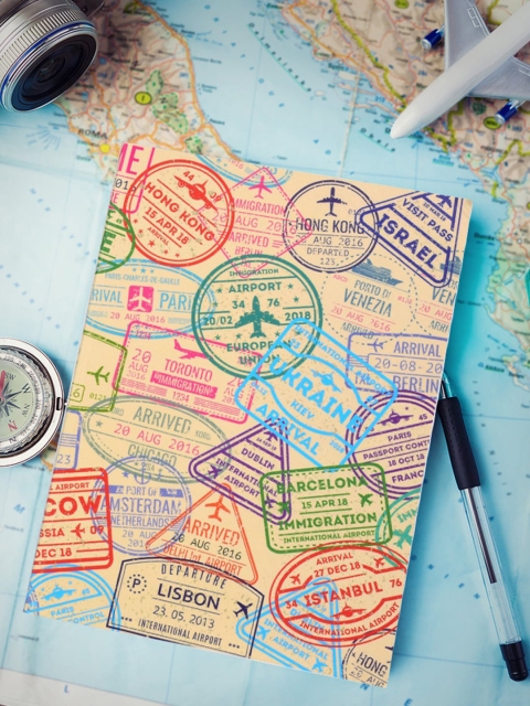 

Doodle Beige & Blue Nomadic Notes Paper Based Softbound Planner