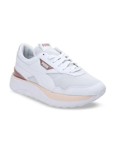 

Puma Women White & Pink Cruise Rider Wn's Sneakers
