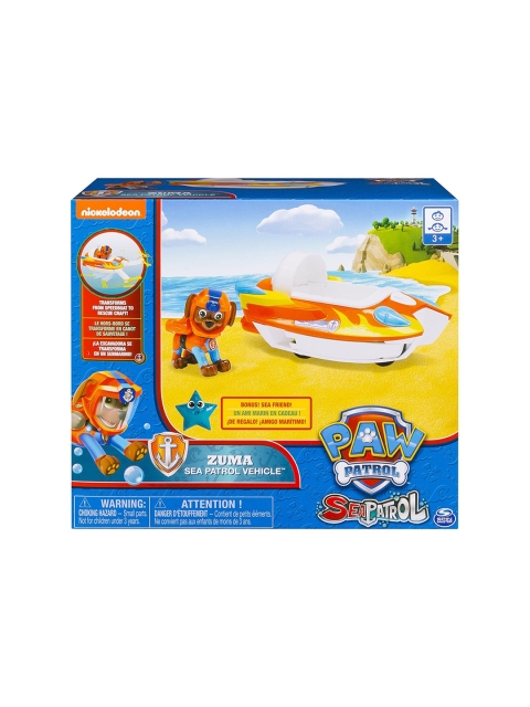 

PAW PATROL Kids White & Blue Basic Vehicle With Pups-Zuma
