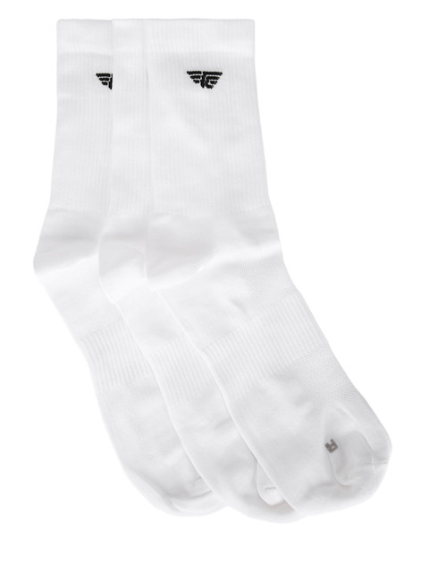 

Red Tape Men Pack Of 3 White Solid Above-Ankle Socks