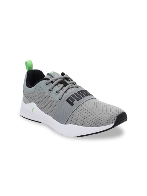 

Puma Unisex Grey & White Wired Run Sneakers