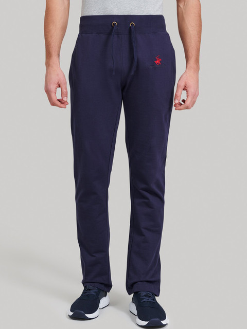 

Beverly Hills Polo Club Men Navy Blue Solid Track Pants