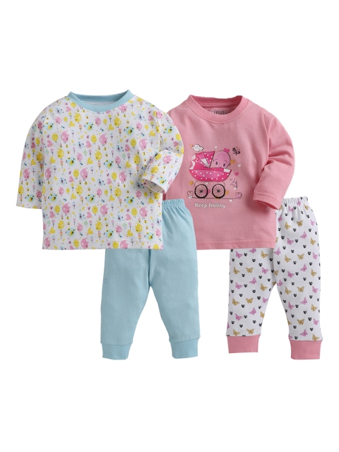 

BUMZEE Kids Pack Of 2 Printed Co-ords, Blue