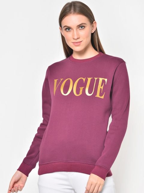 

Hapuka Women Purple Printed Sweatshirt