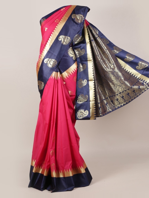 

Pothys Magenta Woven Design Saree