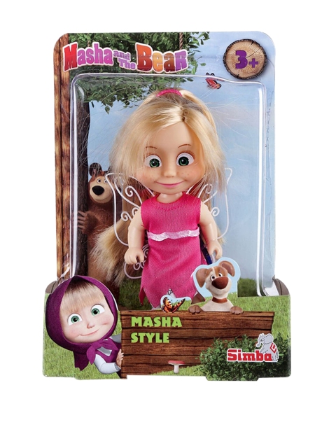 

Masha and The Bear Unisex Kids Pink & Beige Fairy Masha Style Doll Toys