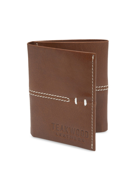 

Teakwood Leathers Men Brown Textured