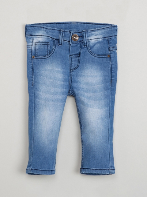 

max Boys Blue Regular Fit Mid-Rise Clean Look Jeans