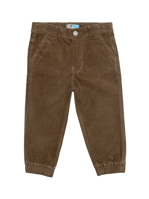 

Kid Studio Boys Brown Regular Fit Solid Joggers