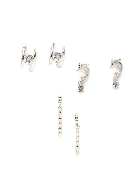 

Stoln Silver Set of 3 Contemporary Studs