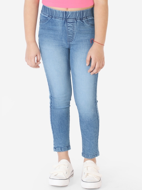 

naughty ninos Girls Blue Washed Denim Jeggings