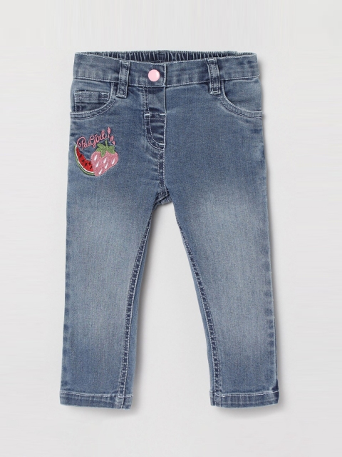 

max Girls Blue Regular Fit Mid-Rise Clean Look Jeans