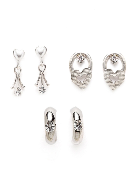 

Stoln Silver Set of 3 Contemporary Studs