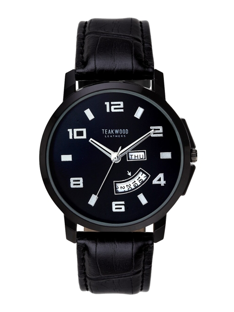 

Teakwood Leathers Men Black Analogue Watch WTH_A_TKCH008