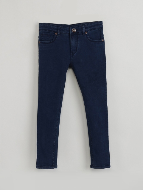 

max Boys Blue Regular Fit Mid-Rise Clean Look Stretchable Jeans