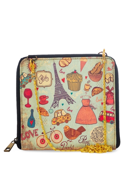 

BandBox Red & Blue Printed Sling Bag