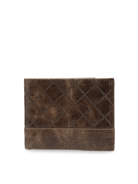 

Teakwood Leathers Men Brown Textured