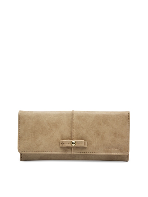

Butterflies Women Beige Solid Envelope Wallet