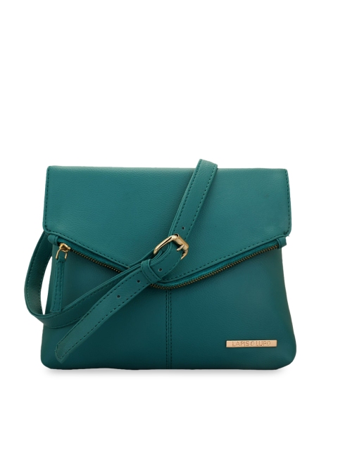 

Lapis O Lupo Turquoise Blue Solid Sling Bag