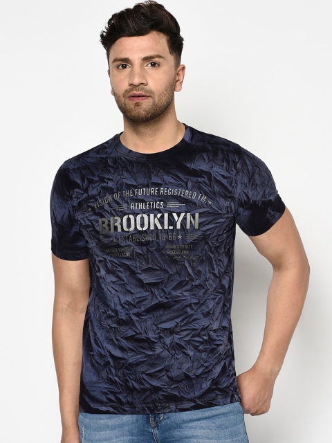 

Duke Men Blue Solid Round Neck T-shirt