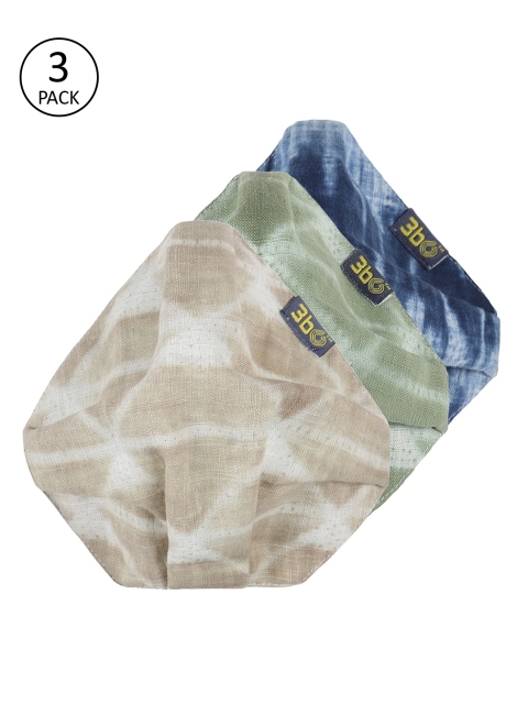 

3BO Women Pack Of 3 Assorted 3-ply Anti-Pollution Reusable Protective Outdoor Cloth Masks