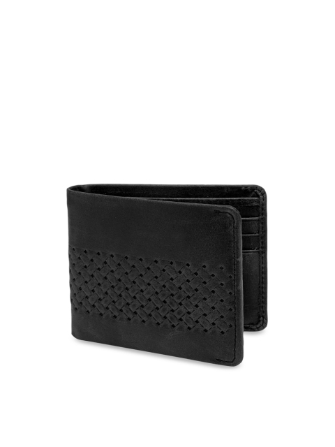 

Teakwood Leathers Men Black Textured