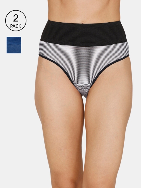 

Zivame Women Pack Of 2 Assorted Hipster Briefs ZI2385FASHE