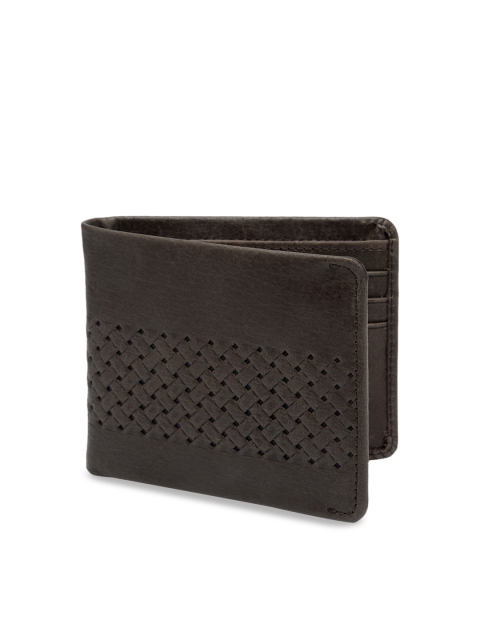 

Teakwood Leathers Men Brown Textured
