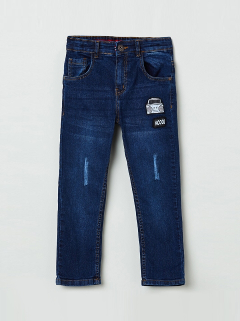 

max Boys Blue Regular Fit Jeans