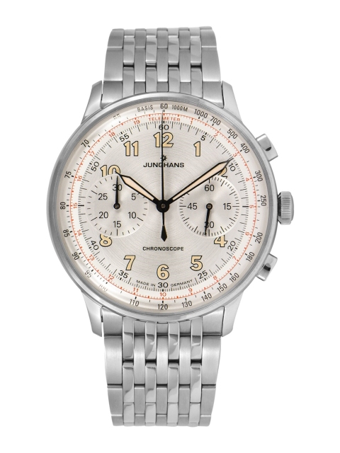

JUNGHANS Men Silver-Toned Analogue Watch 27388044