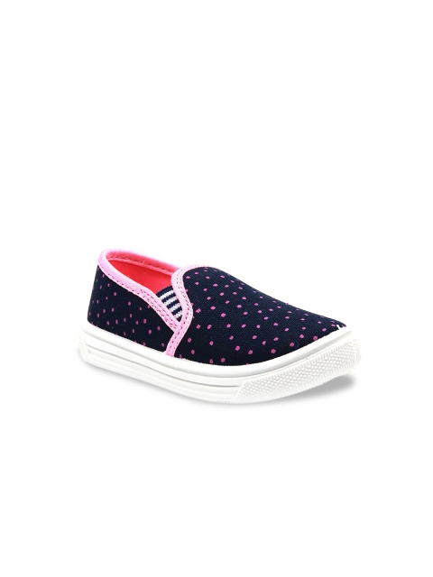 

Jazzy Juniors Girls Pink Slip-On Sneakers
