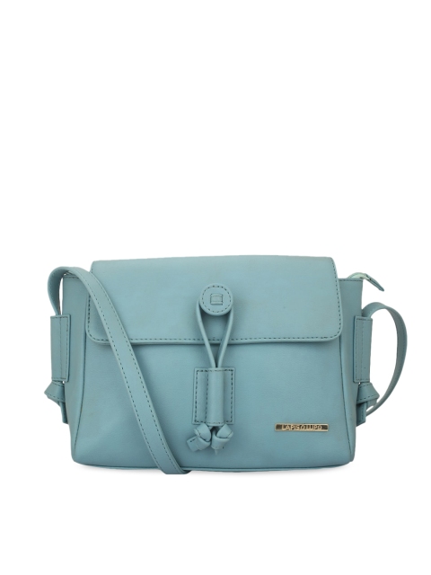 

Lapis O Lupo Turquoise Blue Solid Sling Bag
